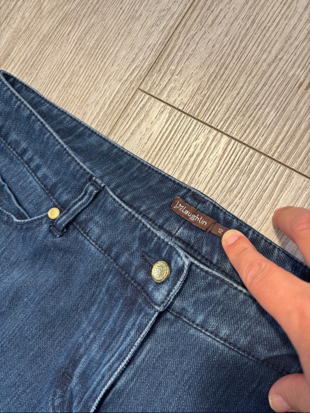 J. McLaughlin Lexi Blue Jeans size 12 - Picture 5 of 10